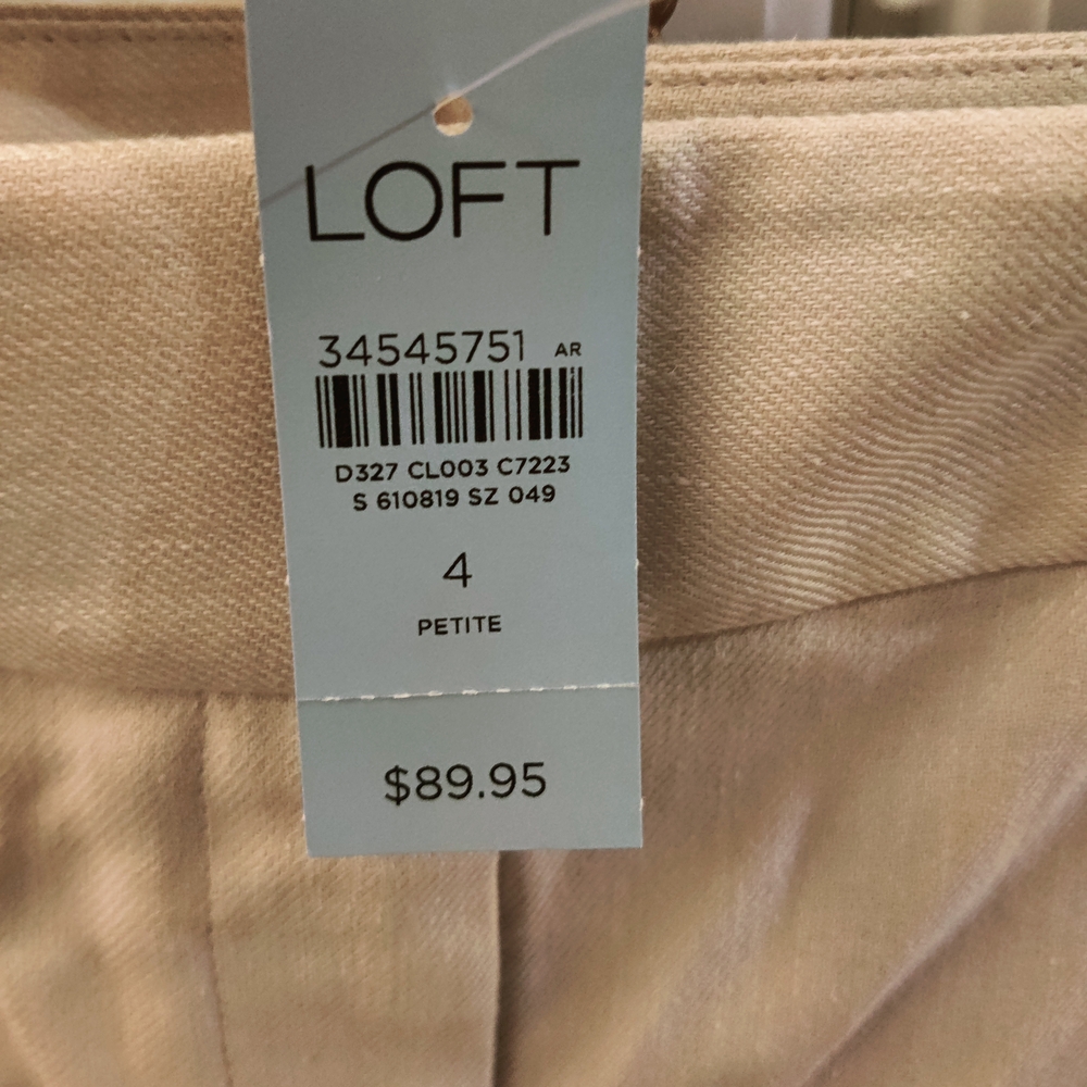 LOFT Tan Petite Pants